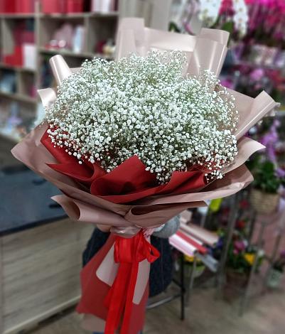 Букет цветов из: Гипсофила в Малиновом озере