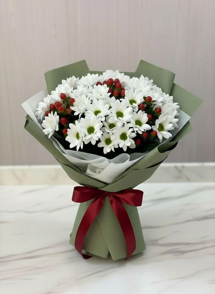 Букет цветов из: Хризантемы в Малиновом озере