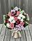 Букет цветов из: Альстромерии, Гвоздики, Розы и Хризантемы в Малиновом озере