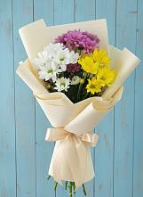 Букет цветов из:  Хризантемы #REPLACE_PRED# Малиновом озере