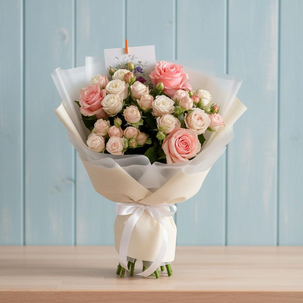 Букет цветов из: Розы в Малиновом озере