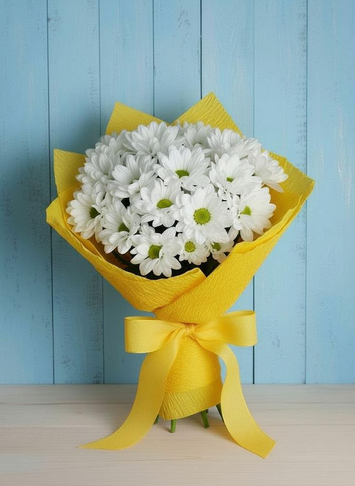 Букет цветов из: Хризантемы в Малиновом озере