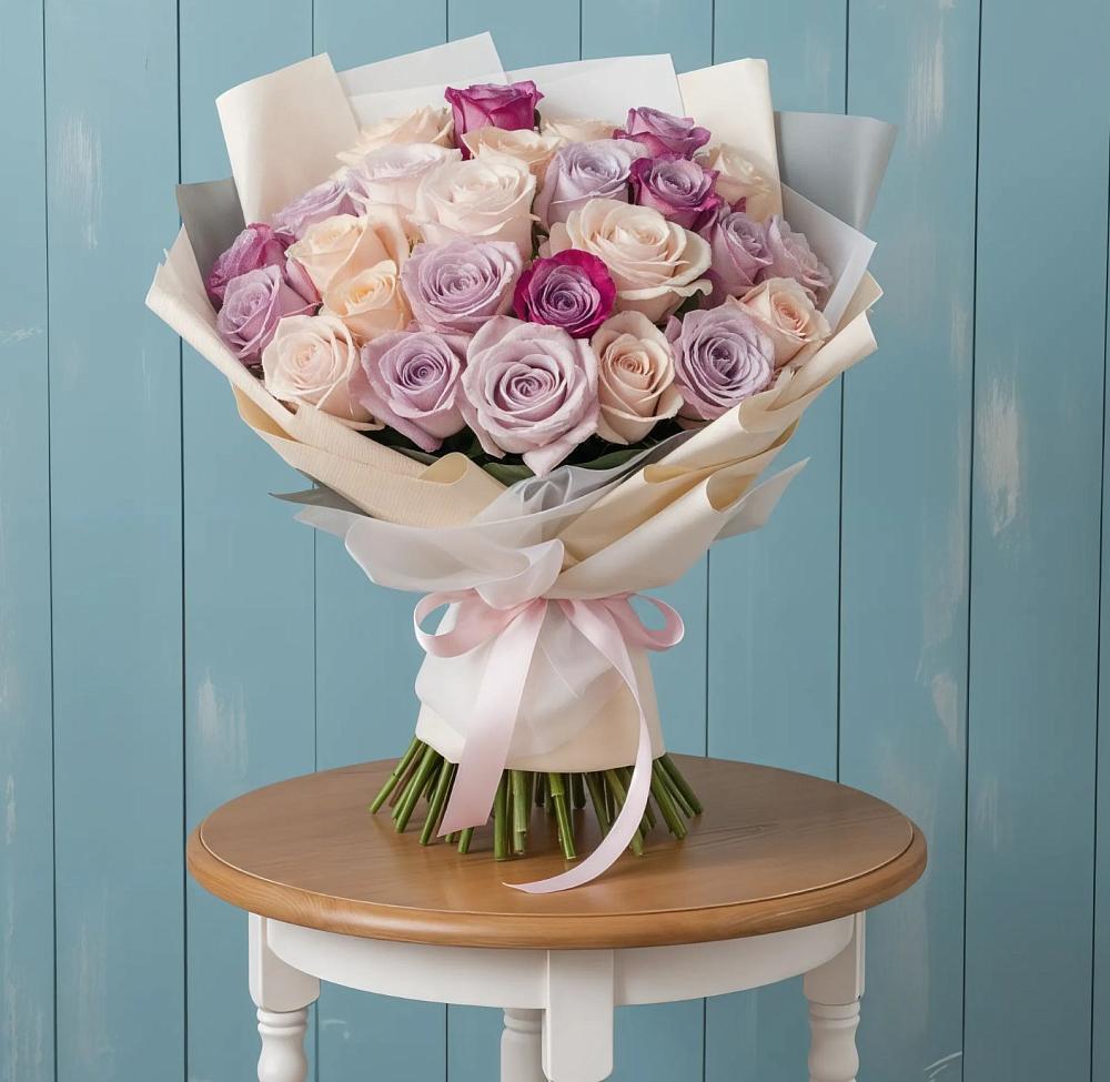 Букет цветов из: Розы в Малиновом озере