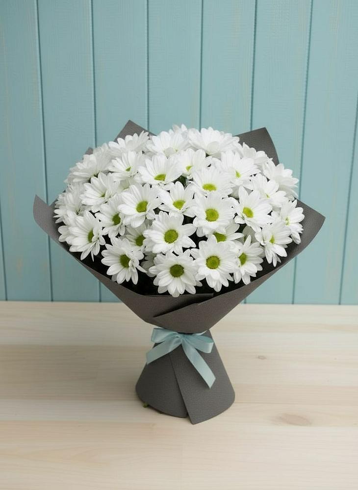 Букет цветов из: Хризантемы в Малиновом озере