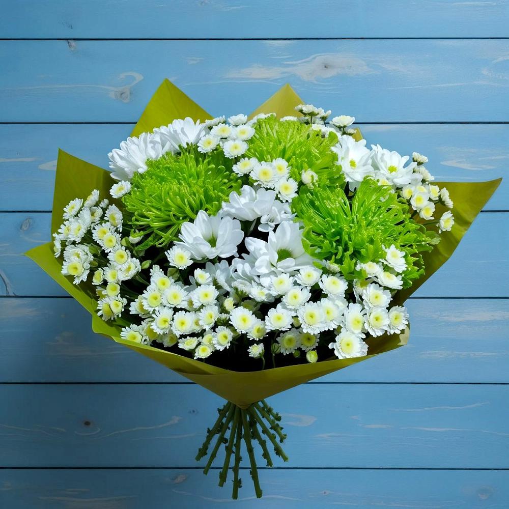 Букет цветов из: Хризантемы в Малиновом озере