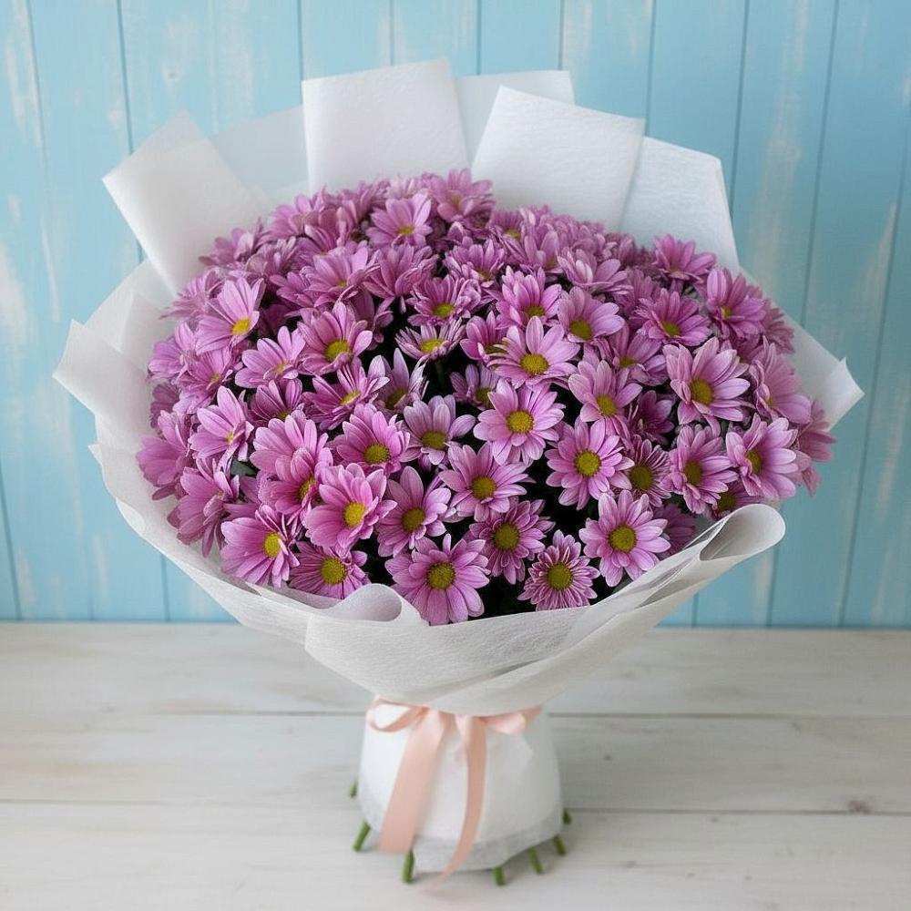 Букет цветов из: Хризантемы в Малиновом озере