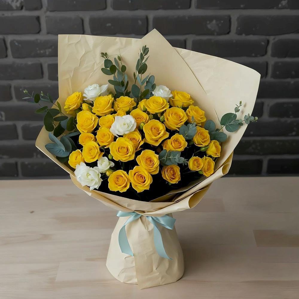 Букет цветов из: Розы в Малиновом озере