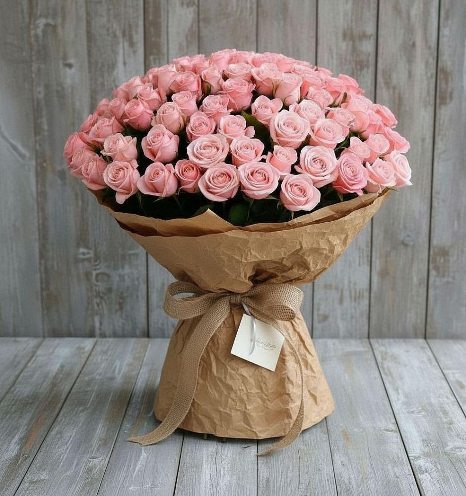 Букет 151 Роза Роуз в Малиновом озере