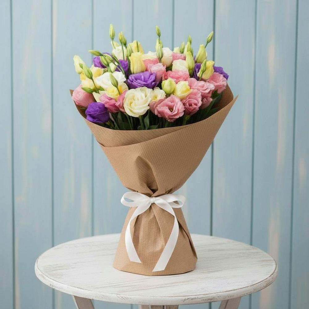 Букет цветов из: Лизиантусы в Малиновом озере