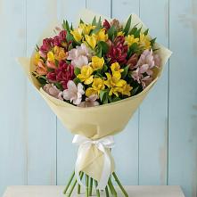 Букет цветов из:  Альстромерии #REPLACE_PRED# Малиновом озере