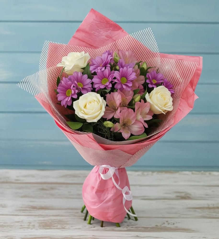 Букет цветов из: Герберы в Малиновом озере