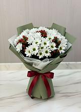 Букет цветов из:  Хризантемы #REPLACE_PRED# Малиновом озере